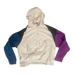 Ryoko Rain Hooded Windbreaker Track Jacket Sz XXL